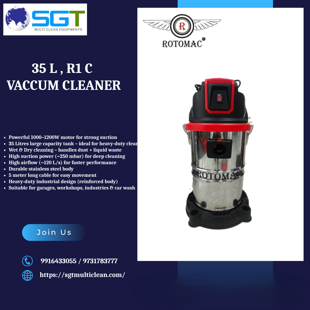35L R1 C INDUSTRIAL WET&DRY VACUUM CLEANER