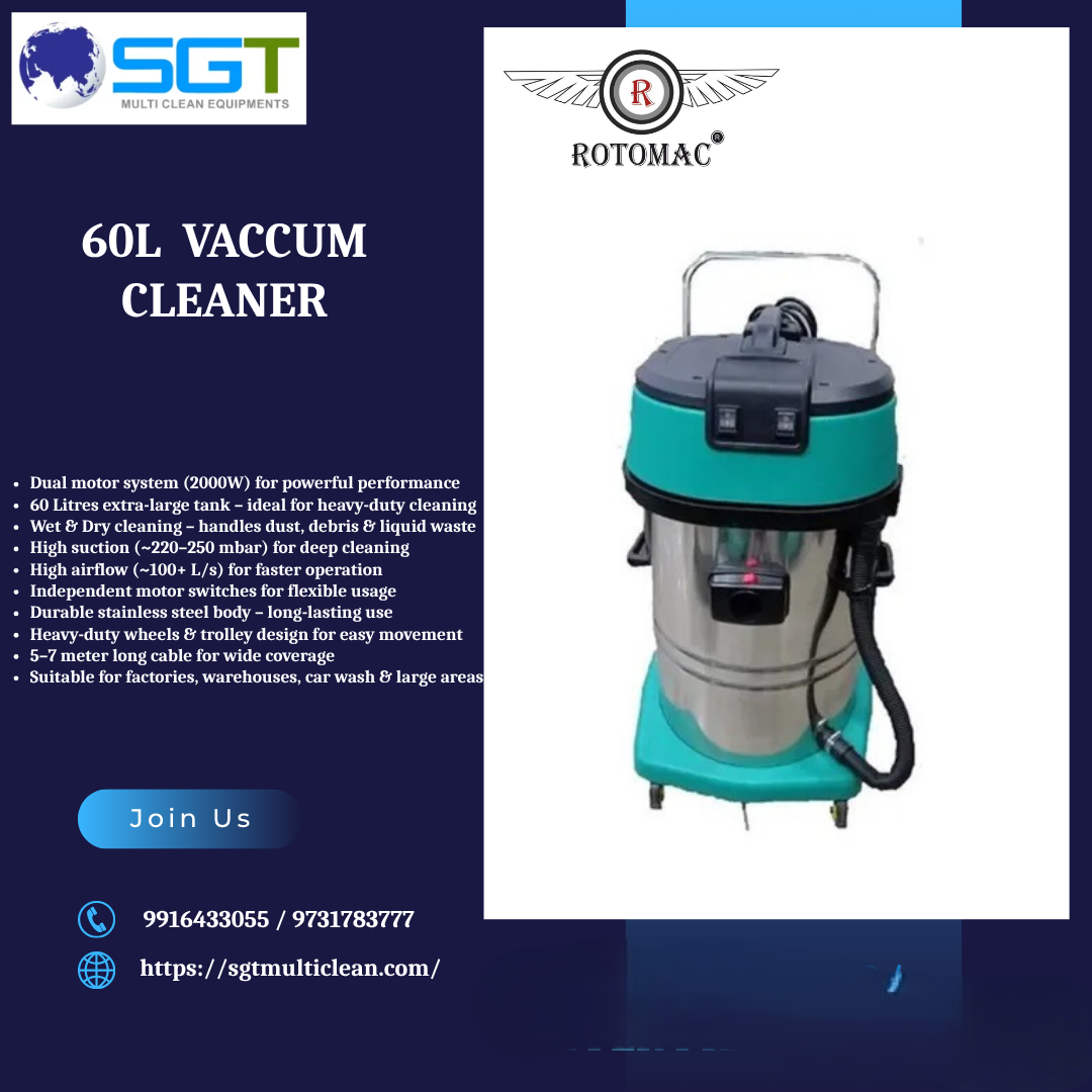 60L G2 INDUSTRIAL WET&DRY VACUUM CLEANER