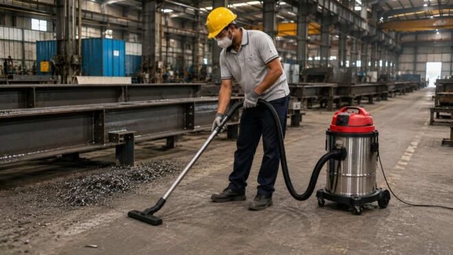 Industrial Vacuum Cleaner for Manufacturing Dust and Debris