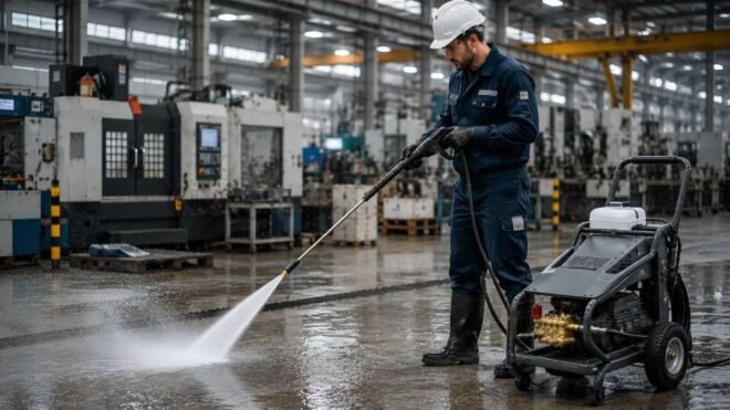 Pressure Washer for Factory Floors